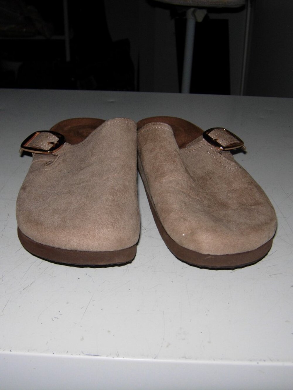 Time and Tru Buckle Slide On Clogs 6